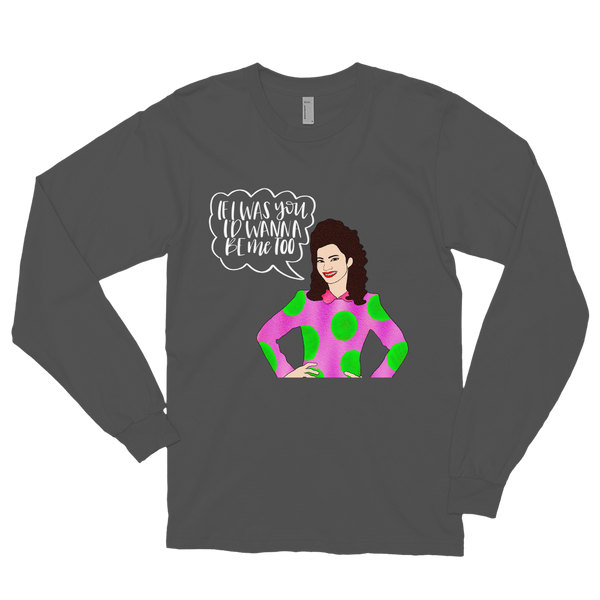 Fran Fine - The Nanny - Long Sleeve T-Shirt - MurderSheBought