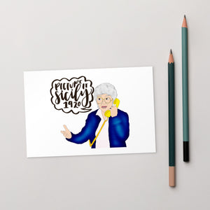 Sophia Petrillo Postcard - Golden Girls - MurderSheBought