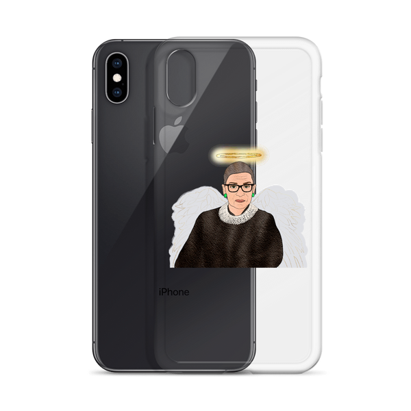 Ruth Bader Ginsburg - Guardian Angel - iPhone Case - MurderSheBought