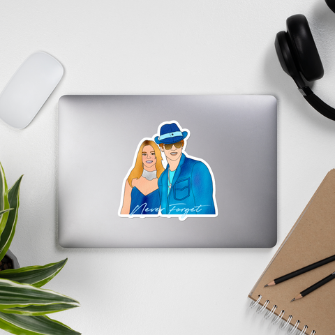 Britney & Justin Sticker - MurderSheBought