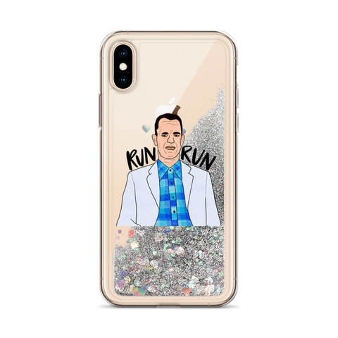 Forrest Gump - Run Forrest Run - Liquid Glitter Phone Case - MurderSheBought