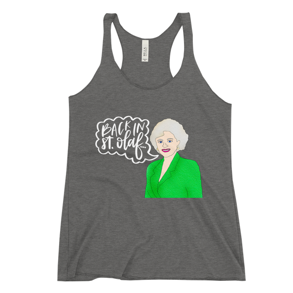 Rose Nylund - Golden Girls - Racerback Tank - MurderSheBought