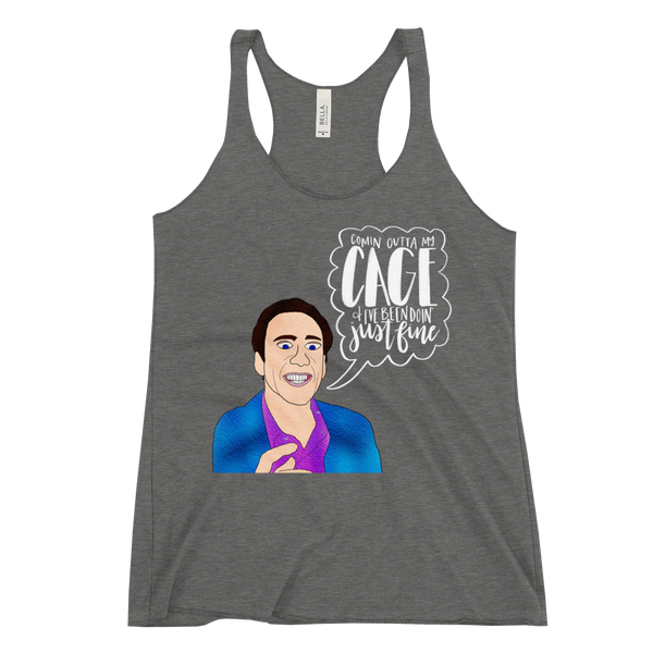 Nicolas Cage - Racerback Tank - MurderSheBought