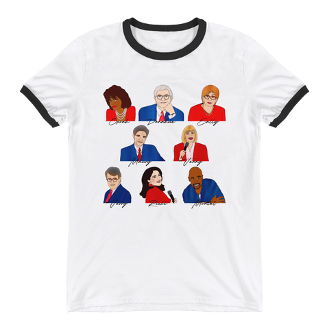 90's Talk Show Hosts - Ringer T-Shirt - MurderSheBought