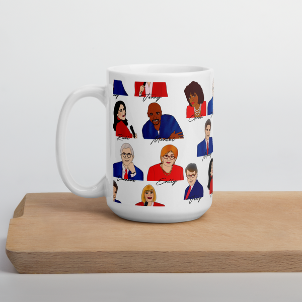 90's Talk Show Hosts - Coffee Mug - MurderSheBought