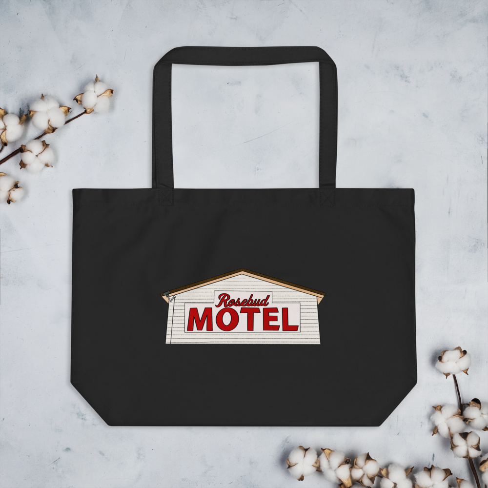 Rosebud Motel - Schitt's Creek - Large Tote Bag - MurderSheBought