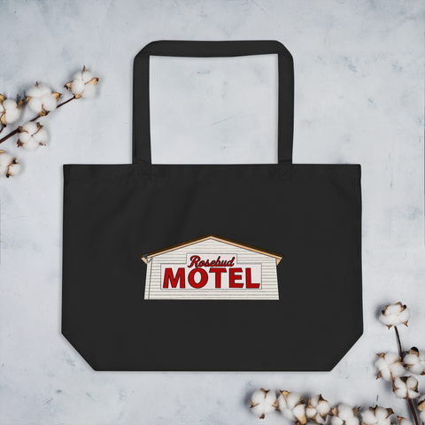 Rosebud Motel - Schitt's Creek - Large Tote Bag - MurderSheBought