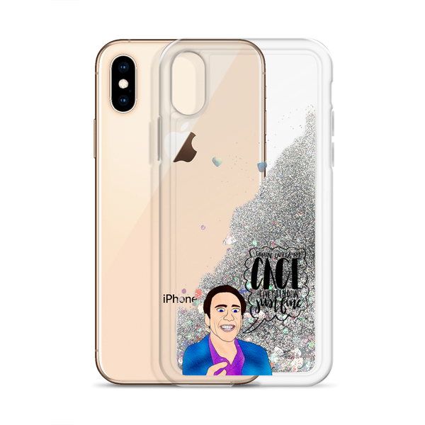 Nicolas Cage - Liquid Glitter Phone Case - MurderSheBought