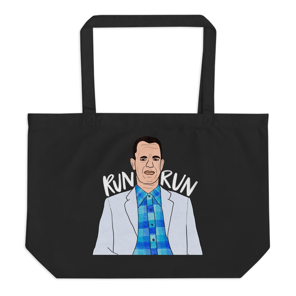 Forrest Gump - Run Forrest Run - Large Tote Bag - MurderSheBought