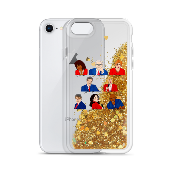 90's Talk Show Hosts - Liquid Glitter Phone Case - MurderSheBought