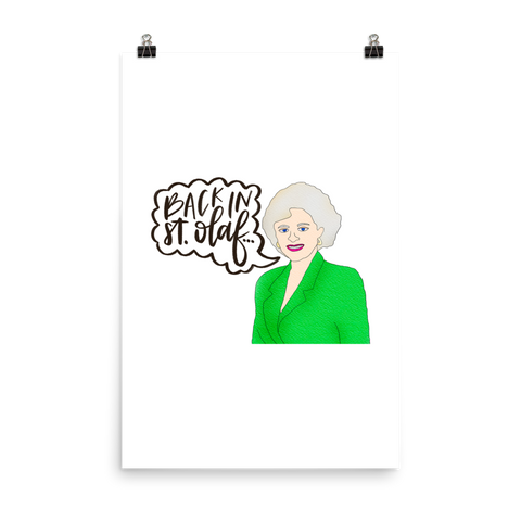 Rose Nylund - Golden Girls - Poster - MurderSheBought