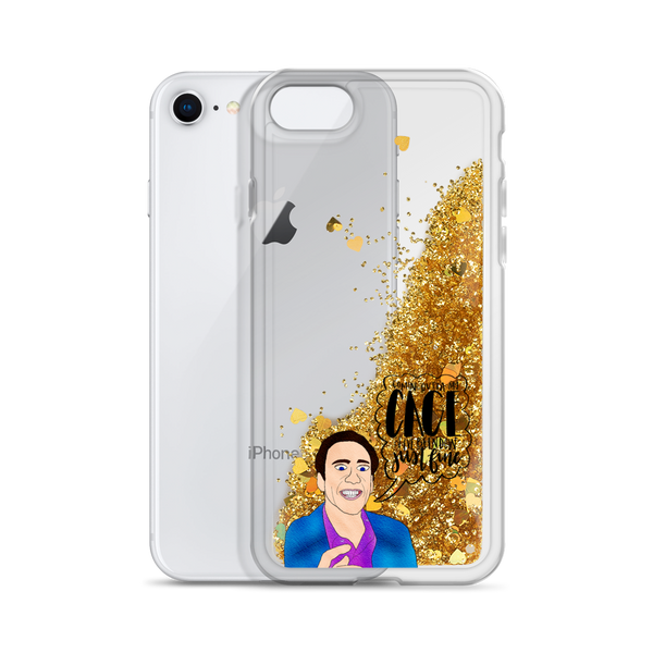 Nicolas Cage - Liquid Glitter Phone Case - MurderSheBought