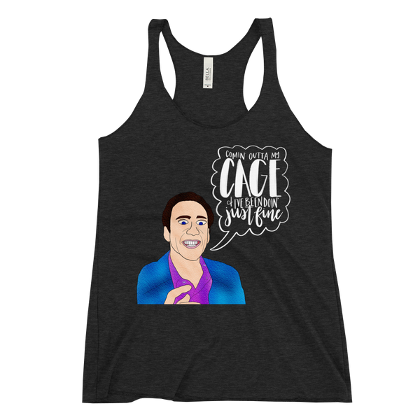 Nicolas Cage - Racerback Tank - MurderSheBought