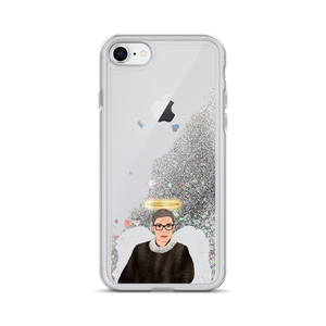 Ruth Bader Ginsburg - Guardian Angel - Liquid Glitter Phone Case - MurderSheBought