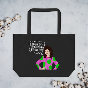 Fran Fine - The Nanny - Large Tote Bag - MurderSheBought