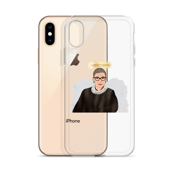 Ruth Bader Ginsburg - Guardian Angel - iPhone Case - MurderSheBought