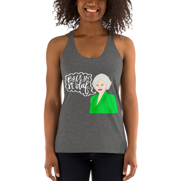 Rose Nylund - Golden Girls - Racerback Tank - MurderSheBought