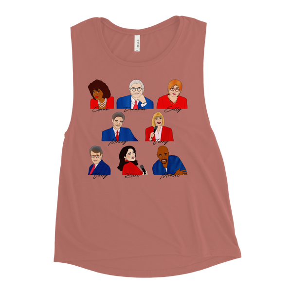 90's Talk Show Hosts - Ladies’ Muscle Tank - MurderSheBought