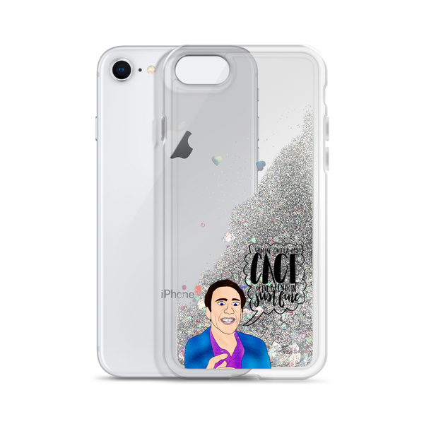 Nicolas Cage - Liquid Glitter Phone Case - MurderSheBought