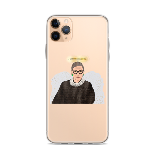 Ruth Bader Ginsburg - Guardian Angel - iPhone Case - MurderSheBought