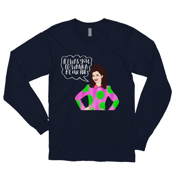 Fran Fine - The Nanny - Long Sleeve T-Shirt - MurderSheBought