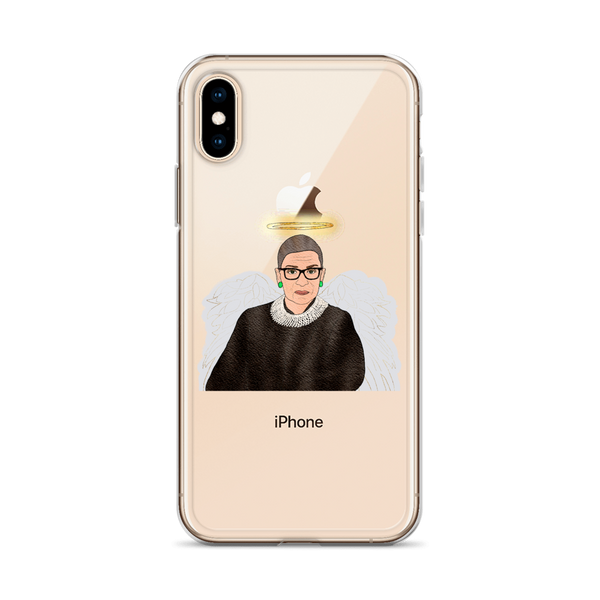 Ruth Bader Ginsburg - Guardian Angel - iPhone Case - MurderSheBought