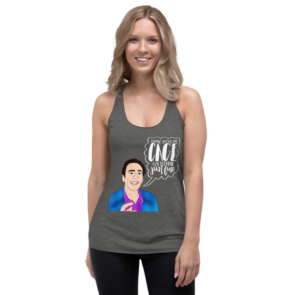 Nicolas Cage - Racerback Tank - MurderSheBought