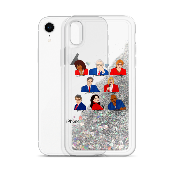 90's Talk Show Hosts - Liquid Glitter Phone Case - MurderSheBought