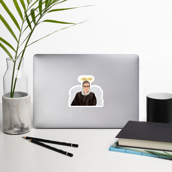 Ruth Bader Ginsburg - Guardian Angel - Sticker - MurderSheBought