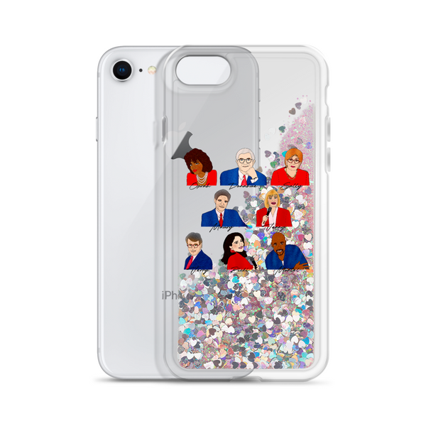 90's Talk Show Hosts - Liquid Glitter Phone Case - MurderSheBought