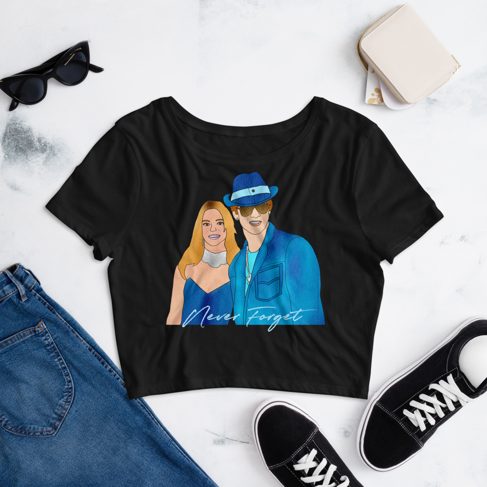 Britney & Justin Crop Top - MurderSheBought