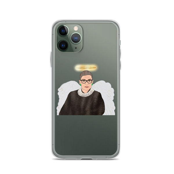 Ruth Bader Ginsburg - Guardian Angel - iPhone Case - MurderSheBought