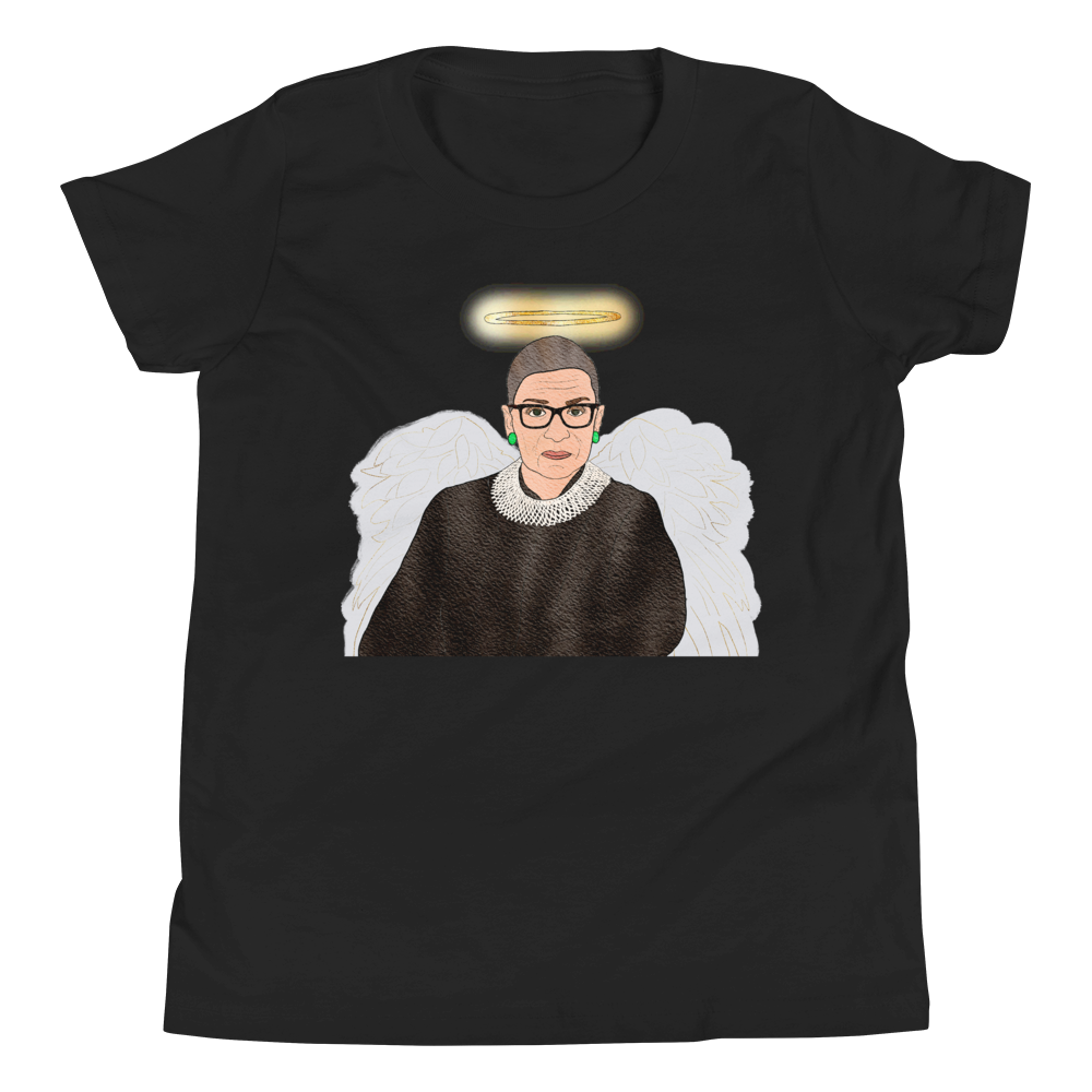 Ruth Bader Ginsburg - Guardian Angel - Kids T-Shirt - MurderSheBought