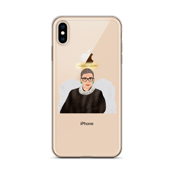 Ruth Bader Ginsburg - Guardian Angel - iPhone Case - MurderSheBought