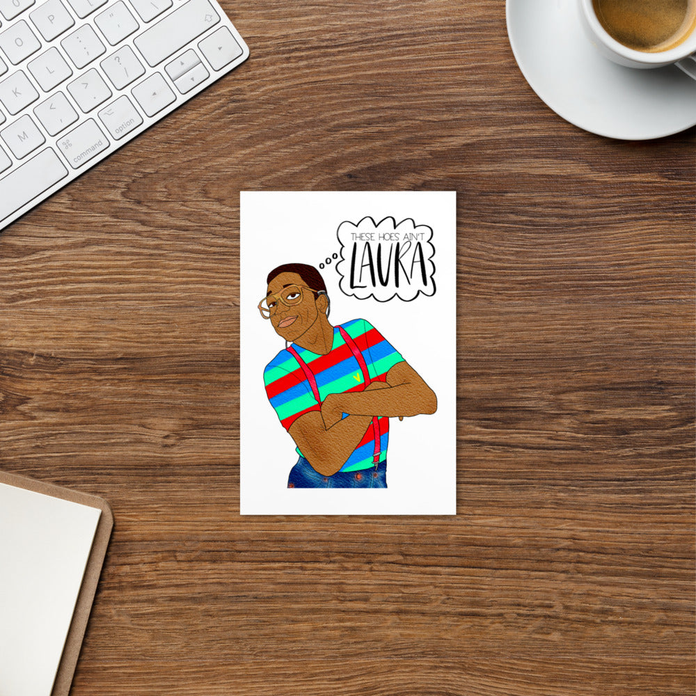 Steve Urkel Postcard - Family Matters - MurderSheBought