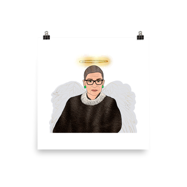 Ruth Bader Ginsburg - Guardian Angel - Poster - MurderSheBought