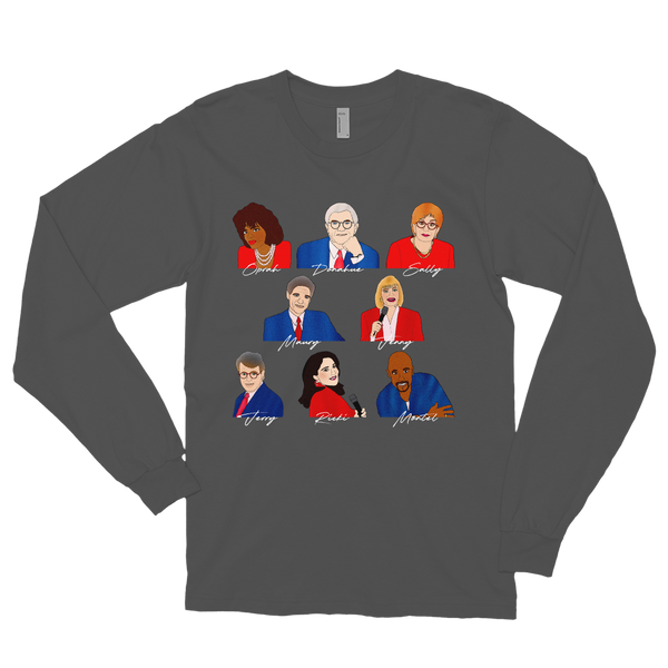 90's Talk Show Hosts - Long Sleeve T-Shirt - MurderSheBought