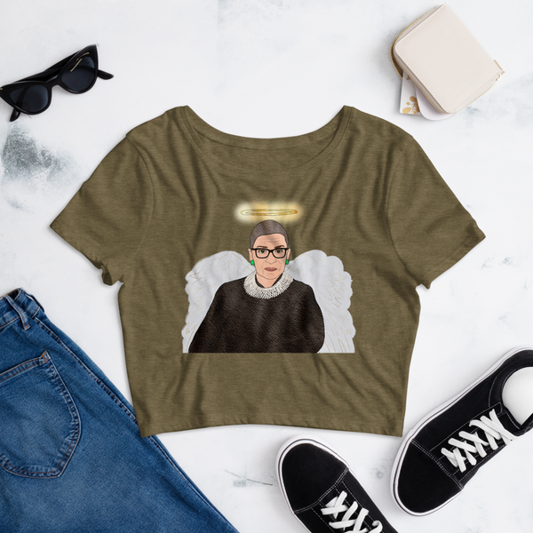 Ruth Bader Ginsburg - Guardian Angel - Crop Top - MurderSheBought