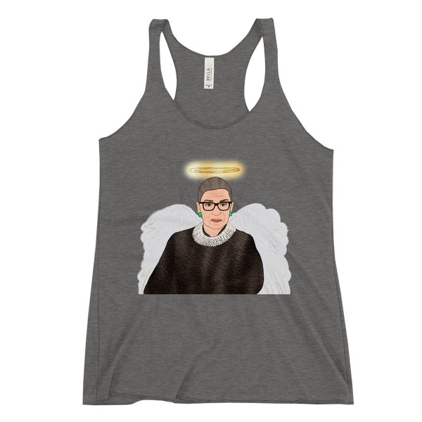 Ruth Bader Ginsburg - Guardian Angel - Racerback Tank - MurderSheBought