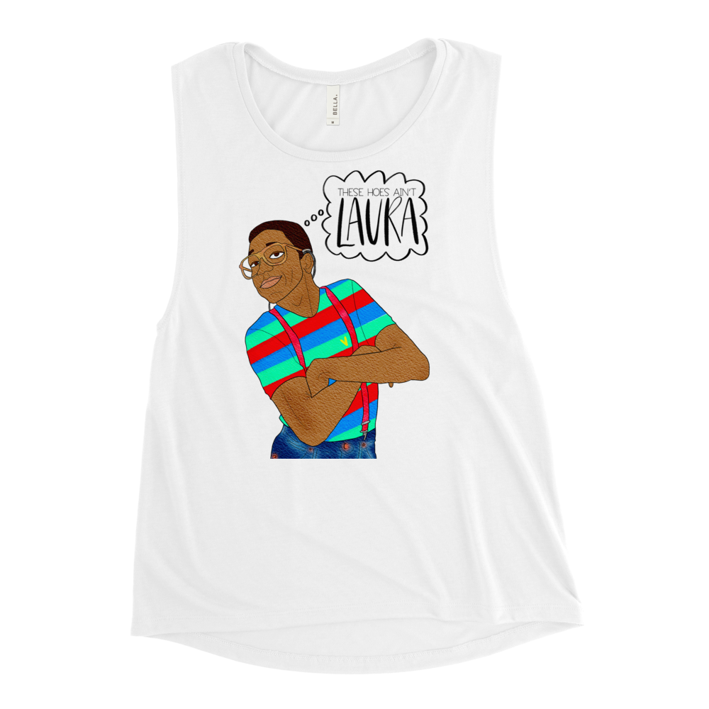 Steve Urkel - Family Matters - Ladies’ Muscle Tank - MurderSheBought