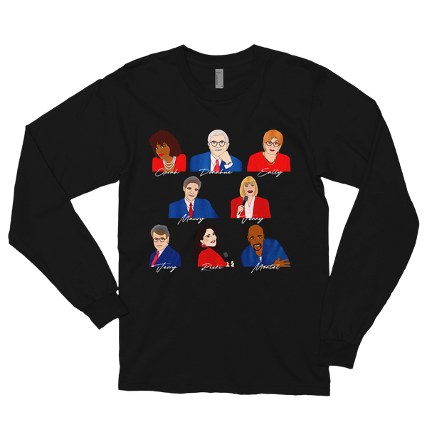 90's Talk Show Hosts - Long Sleeve T-Shirt - MurderSheBought