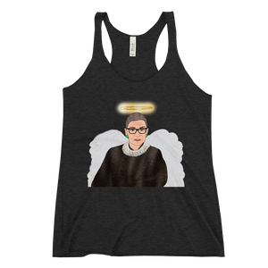 Ruth Bader Ginsburg - Guardian Angel - Racerback Tank - MurderSheBought