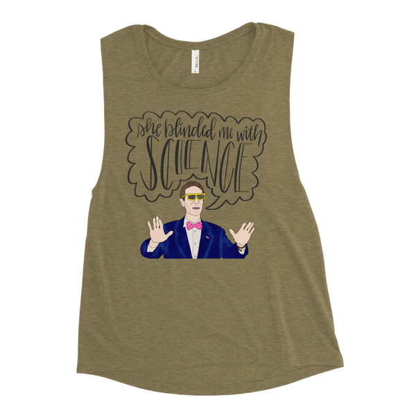 Bill Nye - Ladies’ Muscle Tank - MurderSheBought