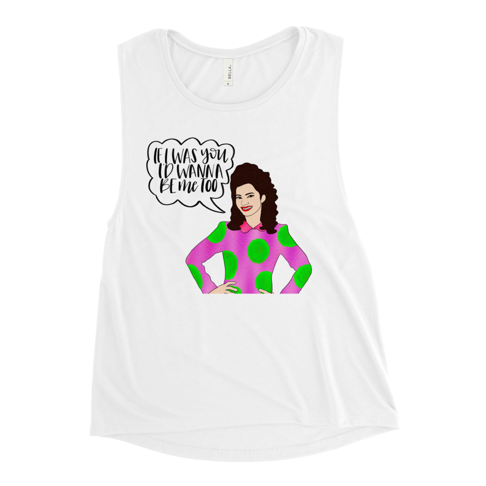 Fran Fine - The Nanny - Ladies’ Muscle Tank - MurderSheBought