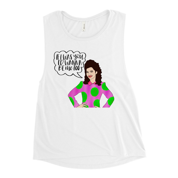 Fran Fine - The Nanny - Ladies’ Muscle Tank - MurderSheBought