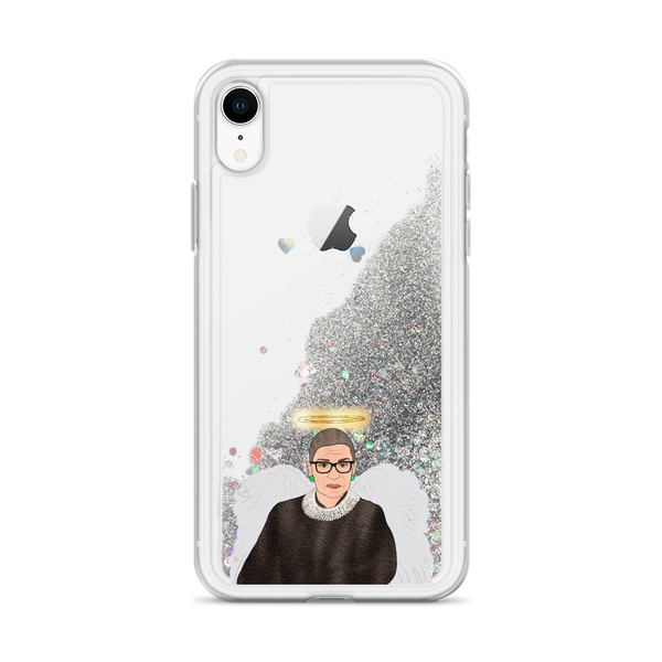 Ruth Bader Ginsburg - Guardian Angel - Liquid Glitter Phone Case - MurderSheBought