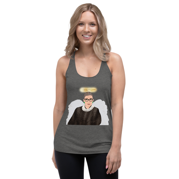 Ruth Bader Ginsburg - Guardian Angel - Racerback Tank - MurderSheBought