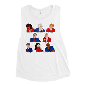 90's Talk Show Hosts - Ladies’ Muscle Tank - MurderSheBought