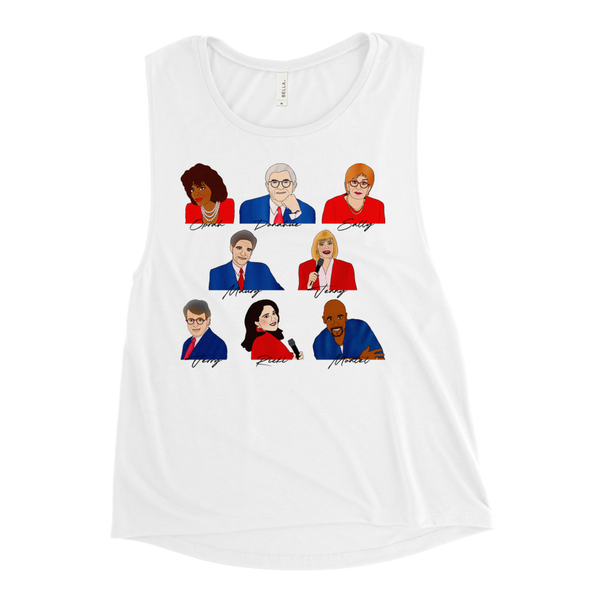 90's Talk Show Hosts - Ladies’ Muscle Tank - MurderSheBought