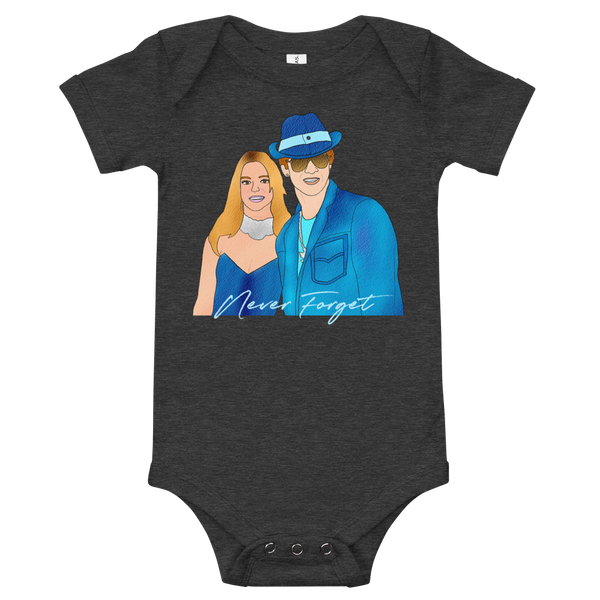 Britney & Justin Baby Onesie - MurderSheBought